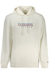 TOMMY HILFIGER M�SKA BLUZA Z ROZPINANYM NA ZAMEK BIA�A