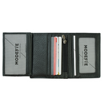 Skórzany czarny portfel SOLIER SW47 Czarny