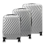 Pierre Cardin zestaw podróżny trzech walizek twarde ABS na kółkach