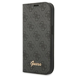 Guess GUBKP14LHG4SHK iPhone 14 Pro 6,1" czarny/black book 4G Vintage Gold Logo