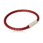 Biżuteria GUESS JMB02142JWS. Bransoletka, Kolor czerwony. Mężczyzna.