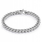 Biżuteria GUESS UMB70073-S. Bransoletka, Kolor szary. Mężczyzna.