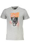 CAVALLI CLASS T-SHIRT Z KRÓTKIM RĘKAWEM MĘSKI SZARY