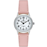 Zegarek damski na rękę pasek skórzany jasno różowy Perfect 273