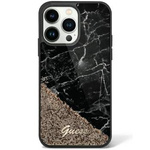 Guess GUHCP14LLCSGSGK iPhone 14 Pro 6.1" czarny/black hardcase Liquid Glitter Marble