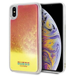 Guess GUHCI65GLCPI iPhone Xs Max różowy /pink hard case California Glow in the dark