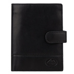 Pionowy Duży Skórzany męski portfel na zatrzask rozbudowany EL FORREST RFID