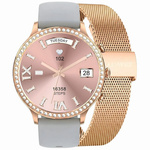 SMARTWATCH DAMSKI GRAVITY GT5-8 - DODATKOWY PASEK (sg043h)