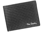 Pierre Cardin męski portfel skóra naturalna pleciony wzór przegrody kieszeń