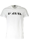 DIESEL T-SHIRT Z KRÓTKIM RĘKAWEM MĘSKI BIAŁY