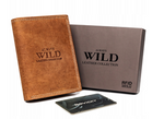 Skórzany męski portfel Wild N4-P-CHM RFID
