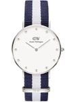 ZEGAREK DAMSKI DANIEL WELLINGTON Glasgow Silver DW00100082 + BOX