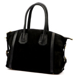 Vera Pelle damska shopperbag skóra naturalna zamszowa torebka na ramię