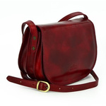 Listonoszka skórzana półksiężyc klasyczna torebka