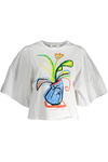 DESIGUAL DAMSKI T-SHIRT Z KR�TKIM R�KAWEM, BIA�Y