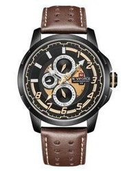 ZEGAREK MĘSKI NAVIFORCE NF9142 (zn087b) black/br. + BOX