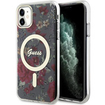 Guess GUHMN61HCFWSA iPhone 11 / Xr 6.1" zielony/khaki hardcase Flower MagSafe