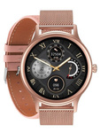SMARTWATCH DAMSKI PACIFIC 18-1 - BRANSOLETA + PASEK: Rosegold / Różowy (sy015a)