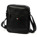 Coveri World Saszetka Męska Na Ramię Skóra Eko 3 Kieszenie Torba Miejska