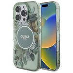 Guess GUHMP16LHFWBRCESN iPhone 16 Pro 6.3" zielony/green hardcase IML Flowers With Pearl Strap MagSafe