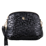 Listonoszka Canaletto ze skóry naturalnej z efektem kropli i złotymi wykończeniami TD808s258