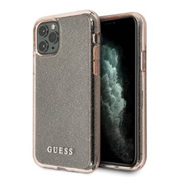 Guess GUHCN58PCGLPI iPhone 11 Pro różowy/pink hard case Glitter