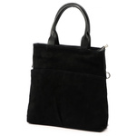 Vera Pelle damska torebka na ramię skórzana shopperbag z kieszeniami duża