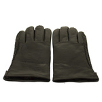 Rękawiczki damskie, skóra cielęca, ocieplane welurem.