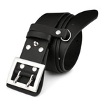 Pasek męski oficerski wojskowy solidny Beltimore W34 : Kolory - czarny, Rozmiar pasków - r.120-135 cm