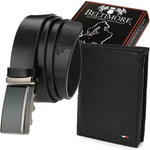 Zestaw męski skórzany premium Beltimore portfel pasek T99