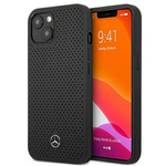 Mercedes MEHCP13MDELBK iPhone 13 6,1" czarny/black hardcase Leather Perforated