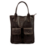 Angelo Torebka na ramię Duża damska shopperbag z kieszeniami skórzana