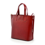 Stylowa  torebka skórzana shopper na ramię