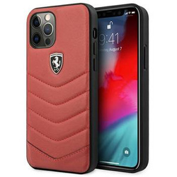 Ferrari FEHQUHCP12MRE iPhone 12/12 Pro czerwony/red hardcase Off Track Quilted