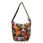 Damska duża torebka i plecak kolorowa mozaika