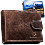 Skórzany męski portfel Peterson PTN RM-22L-BUF