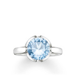 Biżuteria THOMAS SABO 036-009-31-56. Pierścionek, Kolor niebieski srebrny. Kobieta.
