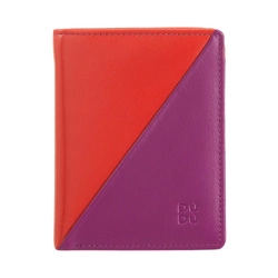 Portfel damski skórzany z kieszenią na monety DUDU