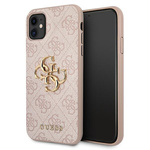 Guess GUHCN614GMGPI iPhone 11 6,1" / Xr różowy/pink hardcase 4G Big Metal Logo