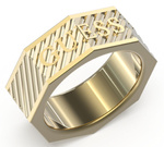 Biżuteria GUESS JUMR03030JW. Pierścionek, Kolor złoty. Mężczyzna.