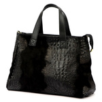 Damska torebka ze skóry naturalnej Luka 26-034 CROCO