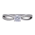 Biżuteria DIAMONFIRE 6119091082165. Pierścionek, Kolor szary. Kobieta.