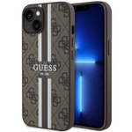 Guess GUHMP14SP4RPSW iPhone 14 6,1" brązowy/brown hardcase 4G Printed Stripes MagSafe