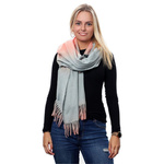 Szalik damski modna chusta ombre frędzle kolory elegancki szal D26