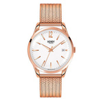 Zegarek HENRY LONDON HL39-M-0026. Kwarcowy, Kolor biały. Unisex.