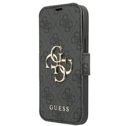 Guess GUBKP13X4GMGGR iPhone 13 Pro Max 6,7" szary/grey book 4G Big Metal Logo