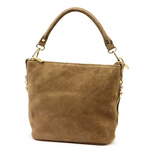 Damska miejska zgrabna listonoszka skórzana torebka na ramię zamszowa Luka