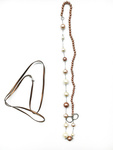 Biżuteria MISAKI QCRNTERRAMULT. NECKLACE NECKLACE, Kolor różowy beżowy. Kobieta.