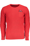 CZERWONY SWETER MĘSKI US GRAND POLO