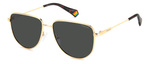 Okulary POLAROID PLD6196SXJ5G. Okulary przeciwsłoneczne, Kolor złoty. Unisex.